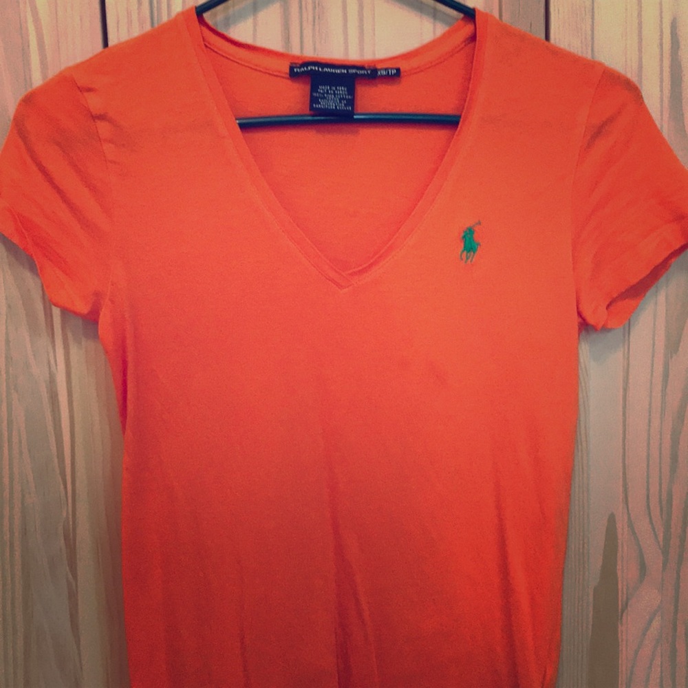 Orange Ralph Lauren Sport t-shirt
